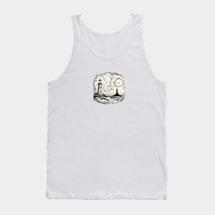 Lighthouse in a Gloomy Weather Tank Top